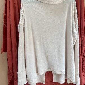 Cozy White Turtleneck Sweater